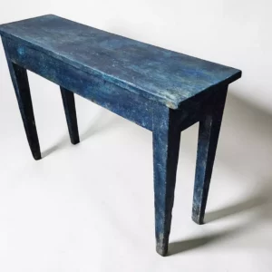 Console d'entrée/couloir en bois patiné bleu