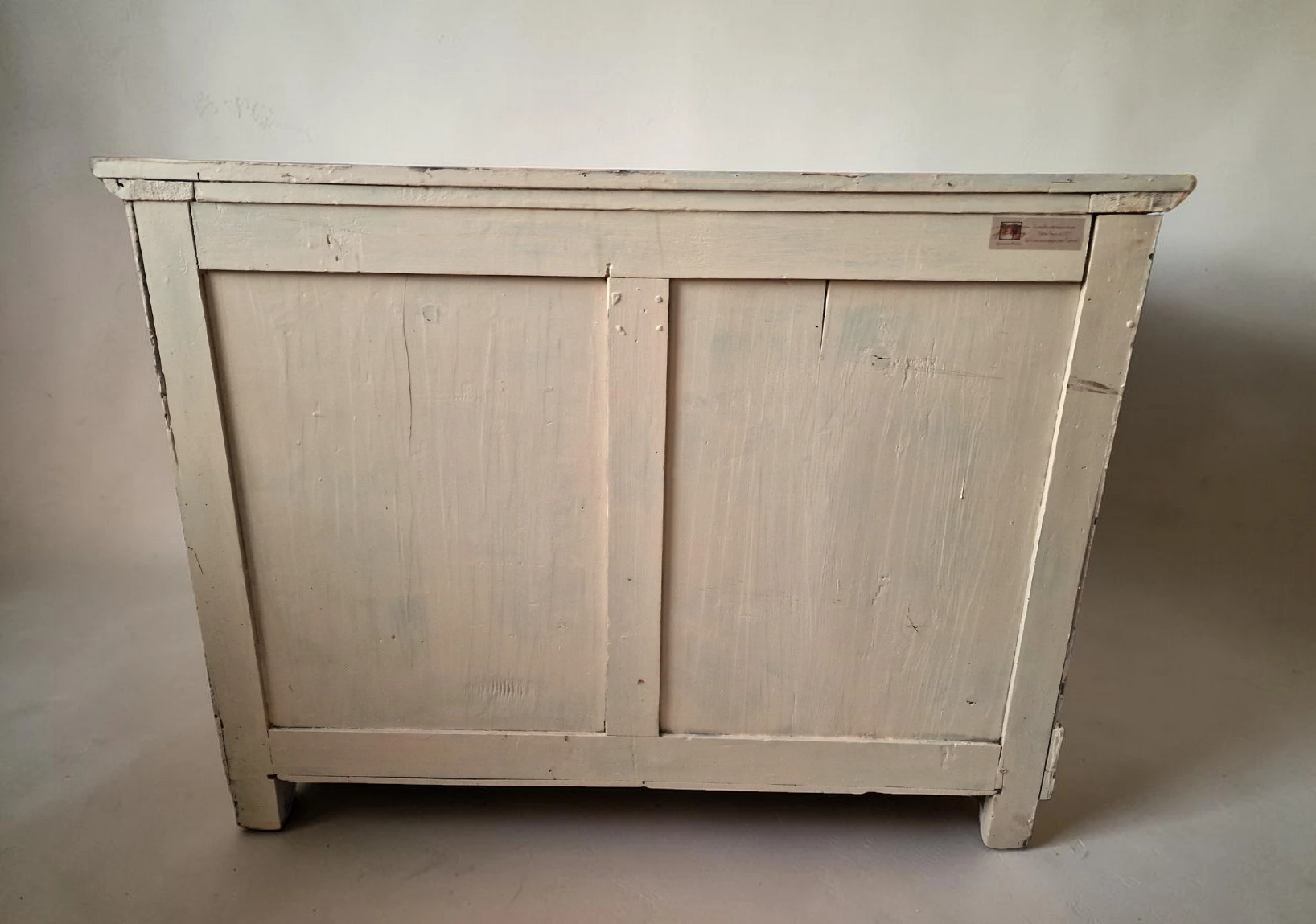 Commode ancienne louis philippe patinée beige rosé – Image 9