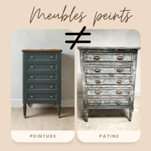 Meuble peint ou meuble patiné : quelles différences ?