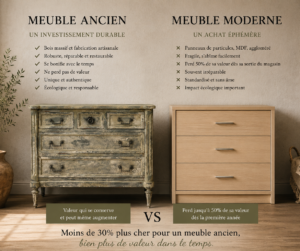 Pourquoi les meubles anciens valent souvent mieux que les meubles modernes