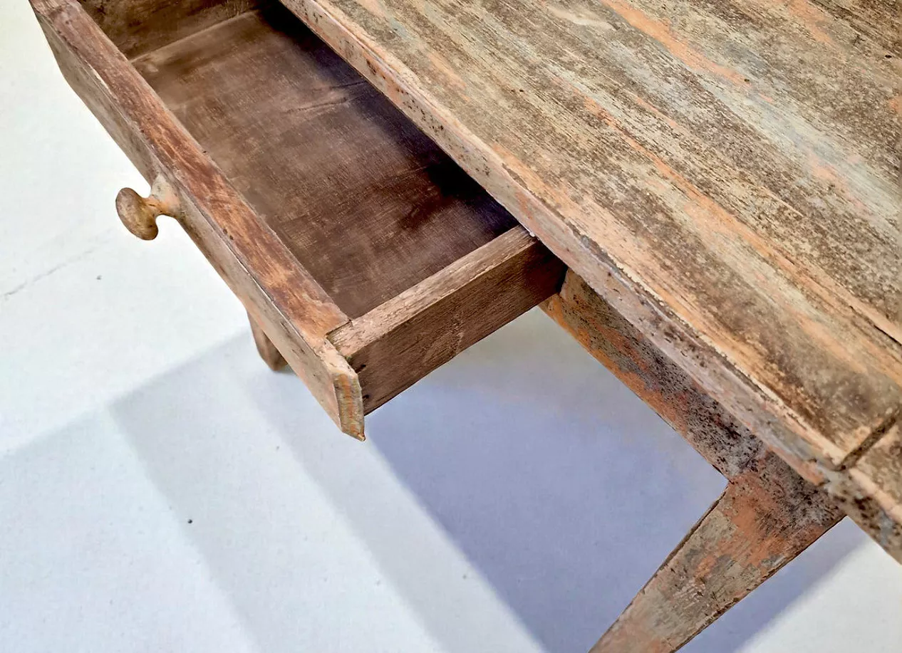 Petit Bureau console patiné beige rosé – Image 3